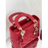 Dior Small Lady Dior My ABCDior Bag in Red Lambskin