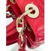 Dior Small Lady Dior My ABCDior Bag in Red Lambskin