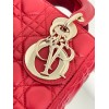 Dior Small Lady Dior My ABCDior Bag in Red Lambskin