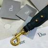 Dior Adjustable Shoulder Strap in Grey Embroidery Canvas