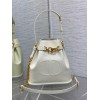 Dior C'est Medium Bag in White Saddle Calfskin