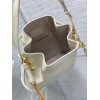 Dior C'est Medium Bag in White Saddle Calfskin