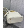 Dior C'est Medium Bag in White Saddle Calfskin