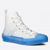 Dior Men's B23 High-top Sneakers In Gradient Blue Oblique Canvas