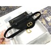 Dior Saddle Belt Pouch In Black Smooth Calfskin