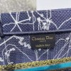 Dior Meidum Book Tote Bag In Blue Dior Constellation Embroidery