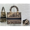 Dior Lady D-Lite Medium Bag In Beige Toile de Jouy Voyage Embroidery