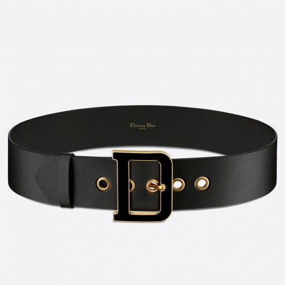 D*or D*orquake 55mm belt in black smooth calfskin