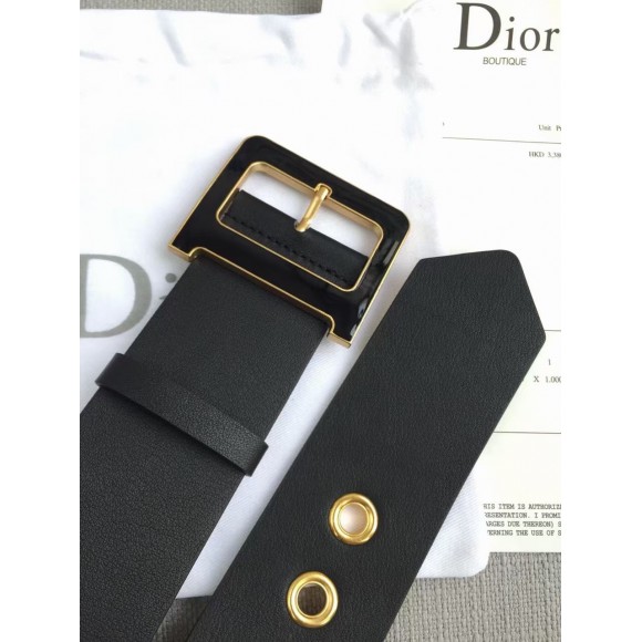 D*or D*orquake 55mm belt in black smooth calfskin