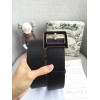 Dior Diorquake 55MM Belt In Black Smooth Calfskin