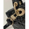 Dior Lady D-Joy Small Bag in Black Patent Calfskin