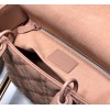 Dior Lady Dior Medium Bag In Blush Ultramatte Cannage Calfskin