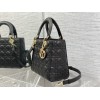 Dior Lady Dior Medium Bag in Noir Grained Calfskin