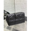 Dior Toujours Small Bag in Black Macrocannage Calfskin
