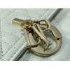 Dior Miss Dior Top Handle Bag in White Cannage Lambskin