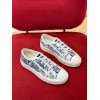 Dior Walk'n'Dior Sneakers In Blue Jardin d'Hiver Embroidered Cotton