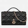 Dior Miss Dior Mini Bag In Black Cannage Lambskin