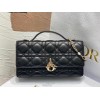 Dior Miss Dior Mini Bag In Black Cannage Lambskin