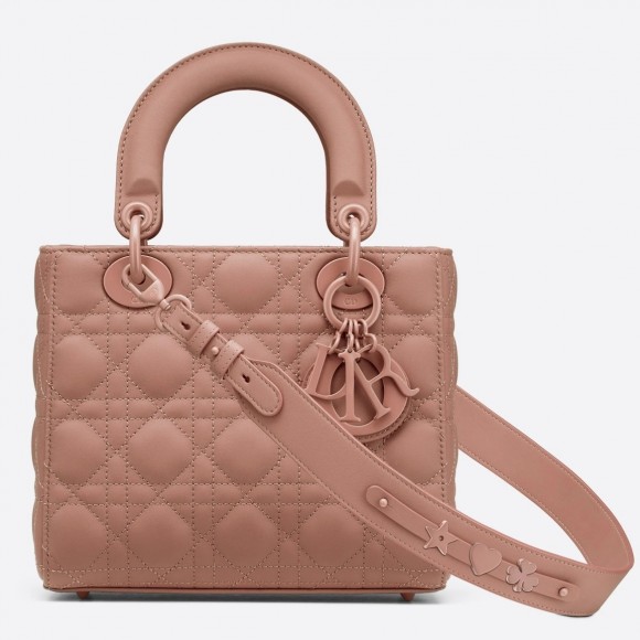 D*or small lady D*or my abcD*or bag in blush ultramatte calfskin