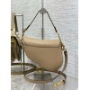 Dior Saddle Bag with Strap in Sand Grained Calfskin