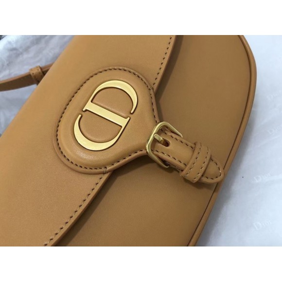 D*or bobby east-west bag in brown box calfskin