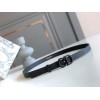 Dior Saddle 20MM Belt In Black Matte Calfskin