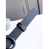 Dior Saddle 20MM Belt In Black Matte Calfskin