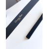 Dior Saddle 20MM Belt In Black Matte Calfskin