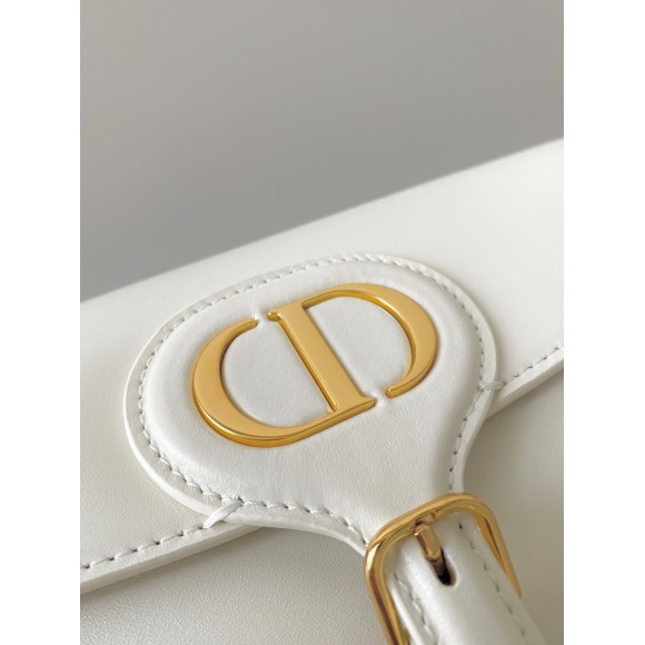 D*or bobby east-west bag in white box calfskin