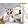 Dior Lady Dior Mini Bag in White Calfskin with Pixel Zodiac Print