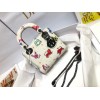 Dior Lady Dior Mini Bag in White Calfskin with Pixel Zodiac Print