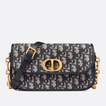 Dior 30 Montaigne Avenue Bag In Blue Dior Oblique Jacquard Dior 30 Montaigne Avenue Bag In Blue Dior Oblique Jacquard