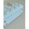 Dior Small Lady Dior My ABCDior Bag in Placid Blue Lambskin