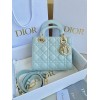 Dior Small Lady Dior My ABCDior Bag in Placid Blue Lambskin
