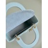 Dior Small Lady Dior My ABCDior Bag in Placid Blue Lambskin