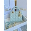 Dior Small Lady Dior My ABCDior Bag in Placid Blue Lambskin