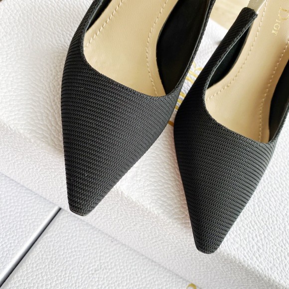 D*or j'aD*or slingback pumps 100mm in black technical fabric