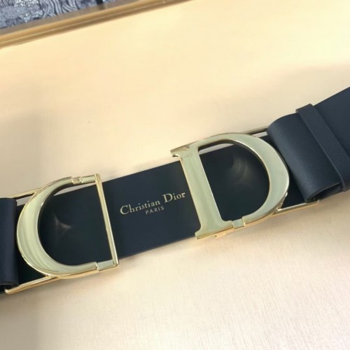 Dior 30 Montaigne 40MM Belt In Black Smooth Calfskin