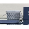 Dior Hit the Road Messenger Bag In Gray CD Diamond Canvas