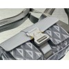 Dior Hit the Road Messenger Bag In Gray CD Diamond Canvas