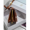 Dior Bobby Frame Bag In Brown Box Calfskin
