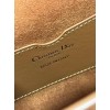 Dior Bobby Frame Bag In Brown Box Calfskin