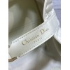 Dior Toujours Small Bag in White Macrocannage Calfskin