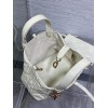 Dior Toujours Small Bag in White Macrocannage Calfskin