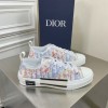 Dior Men's B23 Low-top Sneakers In Multicolor Oblique Canvas