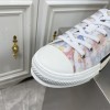 Dior Men's B23 Low-top Sneakers In Multicolor Oblique Canvas