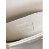 Dior Lady D-Joy Medium Bag In White Cannage Lambskin