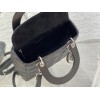 Dior Lady Dior Medium Bag in Black Grained Calfskin