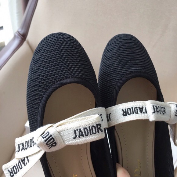 D*or miss j'aD*or ballerina flats in black technical canvas