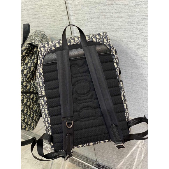 D*or explorer backpack in black D*or oblique jacquard